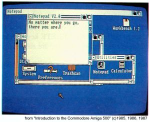 Page from the Amiga 500 manual