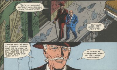 Panel from Doc Savage #3 by DC comics - written by Dennis O'Neil / art by Andy and Adam Kubert