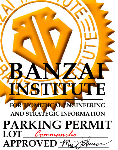Banzai Institute Parking Permit